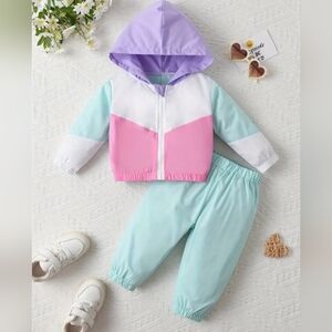 Colorful Kids' Hoodie and Pants Set